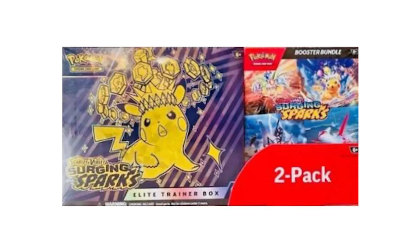 2025 Pokémon - Scarlet & Violet Surging Sparks Elite Trainer Box & Booster Bundle Costco 2-Pack (ENG) - immagine 2