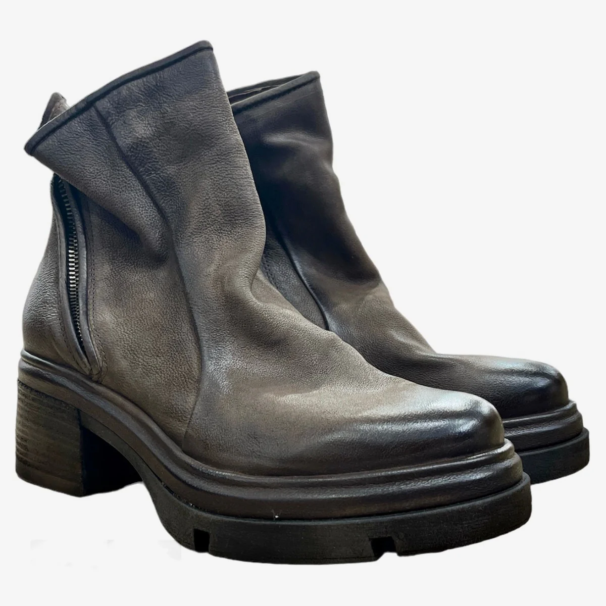 A.S.98 A89208 Donna Stivaletti In Pelle Morbida Artigianale - immagine 8