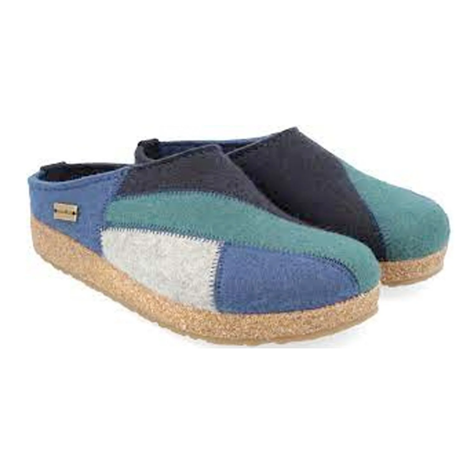 Haflinger Patchwork Unisex Sabot In Feltro Di Lana - immagine 5