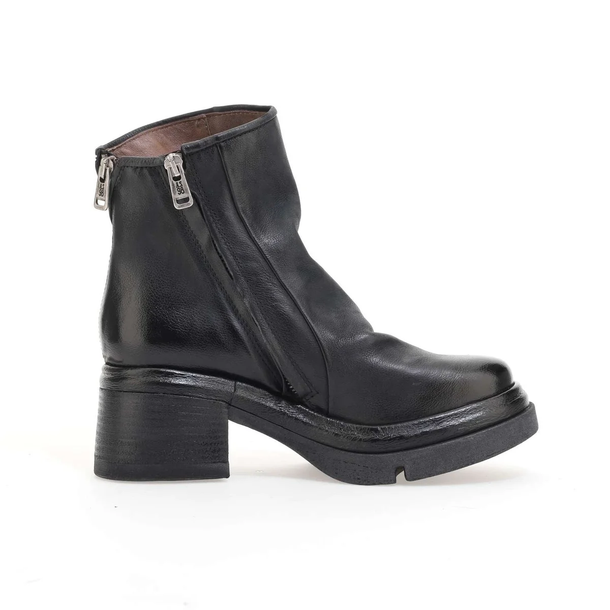 A.S.98 A89208 Donna Stivaletti In Pelle Morbida Artigianale - immagine 5