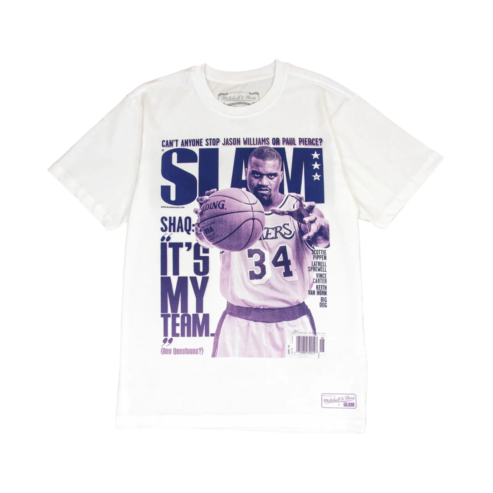 NBA Gradient Slam Shaq O'Neal Lakers Tee - immagine 2