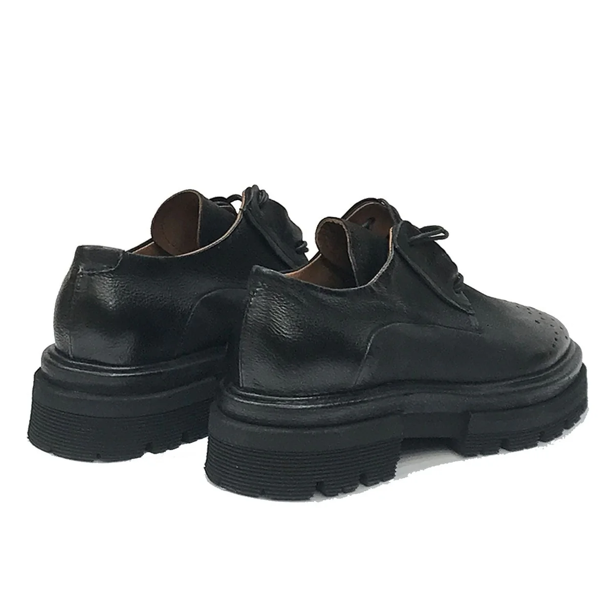 A.S.98 A59111 Donna Scarpa In Pelle Artigianale Vintage - immagine 4