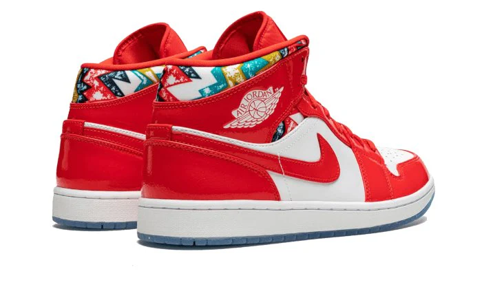 Air Jordan 1 Mid Barcelona Sweater Red Patent - immagine 4