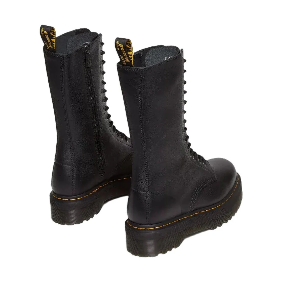 Dr. Martens 1B99 Quad Donna Stivaletti Stringati in Pelle Pisa con Platform - immagine 3