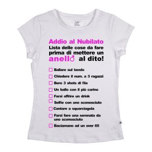 magliette addio al nubilato