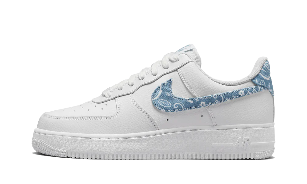 Air Force 1 Low White Blue Paisley